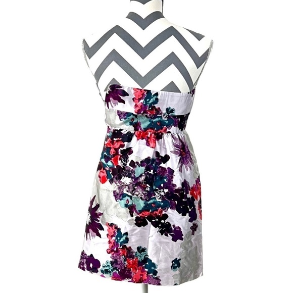 NWT - Tibi Strapless Floral Silk & Wool-blend Runway Dress - Size 0 - Picture 7 of 13